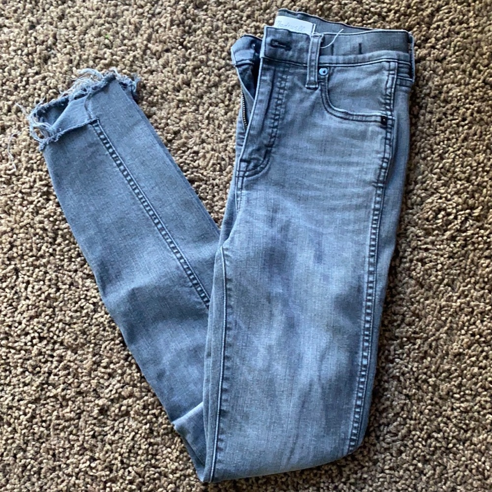 Size 25 Madewell High rise grey jeans